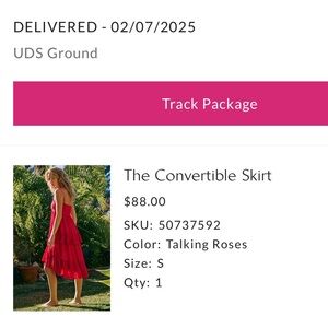 Free People The Convertible Skirt in Talking Roses
